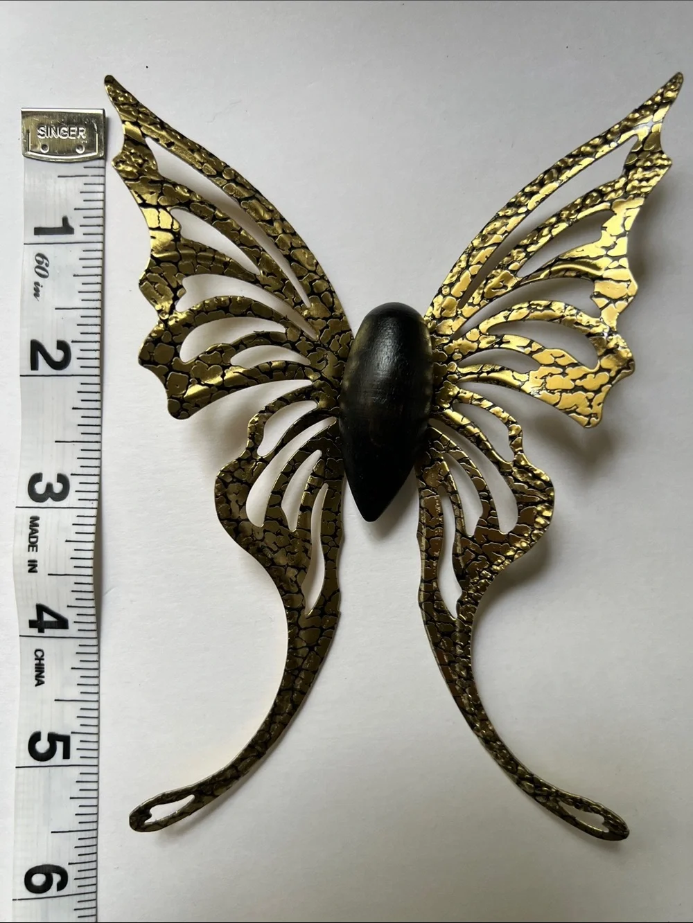 Home Interiors & Gifts Gold Butterfly Wall Hooks - Set of 3